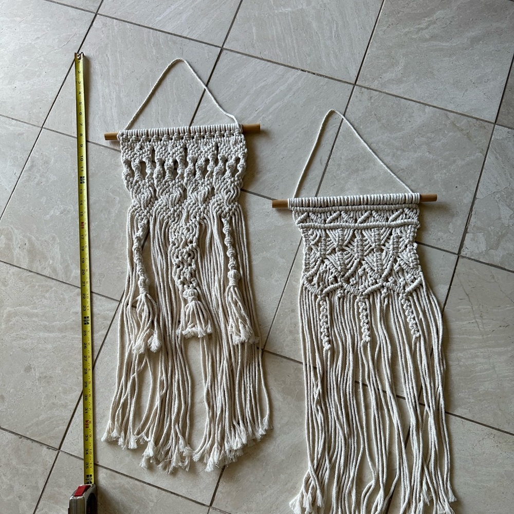 Macrame Wall Hanging Decor bundle of 2